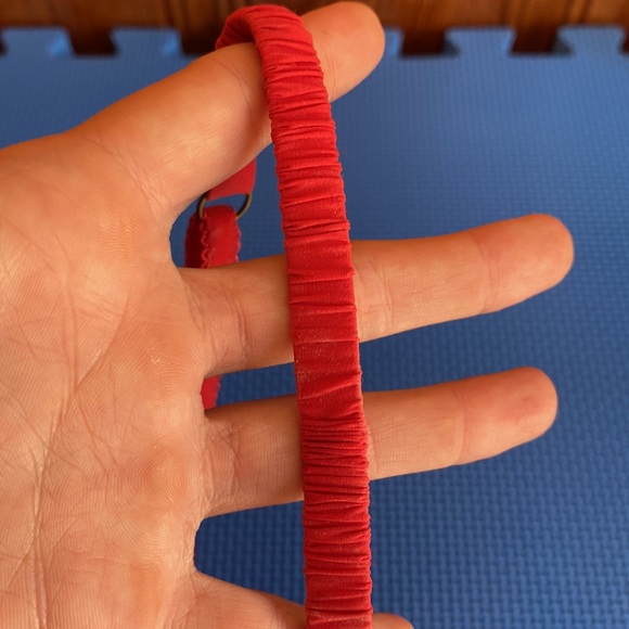 34B 6 hook Pout by Victoria’s Secret Red Silver Snowflake Balconet Lingerie - Picture 5 of 10